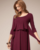 Naomi Maternity Nursing Dress Mulberry by Tiffany Rose