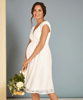 Nicola Maternity Lace Dress in Ivory by Tiffany Rose