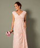 Nicola Maternity Lace Gown Pearl Pink by Tiffany Rose