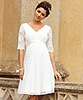 Noelle Maternity Wedding Dress Short Ivory by Tiffany Rose
