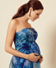 Ocean Maternity Gown Short Jungle Blue by Tiffany Rose