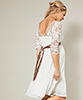 Olivia Dress (Ivory White) by Tiffany Rose