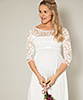 Olivia Maternity Wedding Dress (Ivory White) by Tiffany Rose