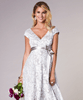 Orla Maternity Wedding Lace Dress Oyster Cream by Tiffany Rose