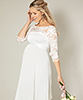 Robe de Mariée Maternité Longue Olivia (Blanc Ivoire) by Tiffany Rose