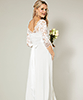 Robe de Mariée Maternité Longue Olivia (Blanc Ivoire) by Tiffany Rose