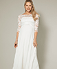 Robe de Mariée Maternité Longue Olivia (Blanc Ivoire) by Tiffany Rose