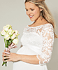 Olivia Maternity Wedding Gown (Ivory White) by Tiffany Rose