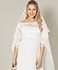 Robe de Mariée Maternité Longue Olivia (Blanc Ivoire) by Tiffany Rose