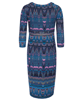 Saffron Maternity Dress Aztec Blue by Tiffany Rose