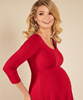 Samantha Maternity Dress Short Ribbon Red by Tiffany Rose