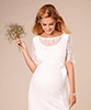 Starla Maternity Wedding Dress Short Ivory by Tiffany Rose
