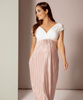 Serenity Maternity Maxi Dress Bellini Pink by Tiffany Rose