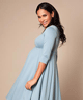 Sienna Maternity Dress Short Cashmere Blue by Tiffany Rose