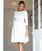 Robe de Mariée de Maternité Sienna mi-longue Crème by Tiffany Rose