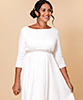Sienna Maternity Wedding Dress Short Cream by Tiffany Rose