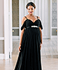 Umstands-Abendkleid Skylar Schwarz by Tiffany Rose