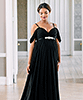 Skylar Maternity Gown in Black by Tiffany Rose