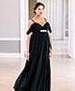 Skylar Maternity Gown in Black by Tiffany Rose