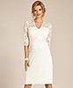 Robe de Mariée Grossesse Suzie Mi-Longue Blanc Ivoire by Tiffany Rose