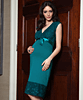 Twilight Maternity Lace Dress Emerald Blue by Tiffany Rose