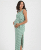 ATTESA Karen Striped Maternity Dress from Tiffany Rose