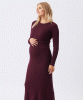 RIPE Eden Knit Nursing Dress (Maroon) from Tiffany Rose