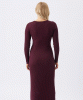 RIPE Eden Knit Nursing Dress (Maroon) from Tiffany Rose