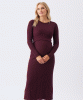 RIPE Eden Knit Nursing Dress (Maroon) from Tiffany Rose