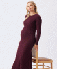 RIPE Eden Knit Nursing Dress (Maroon) from Tiffany Rose