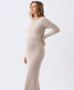 RIPE Eden Knit Nursing Dress (Stone) from Tiffany Rose