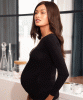 Kate Long Sleeve Maternity Top (Black) by Tiffany Rose
