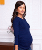 Kate Long Sleeve Maternity Top (Ultramarine Blue) by Tiffany Rose