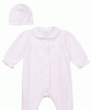 Helen Baby Girls Babygrow and Hat (Pale Pink) by Tiffany Rose