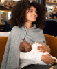 Alya Maternity and Nursing Cape (Grey) by Tiffany Rose