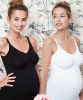 Alodie 2pk Seamless Maternity Vests (Black and White) by Tiffany Rose