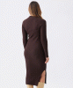 RIPE Nella Rib Nursing Knit Dress (Cocoa) from Tiffany Rose