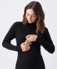 RIPE Nella Rib Nursing Knit Dress (Black) from Tiffany Rose
