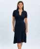 PIETRO BRUNELLI Azalea Flared Polo Dress (Classic Navy) from Tiffany Rose