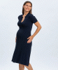 PIETRO BRUNELLI Azalea Flared Polo Dress (Classic Navy) from Tiffany Rose