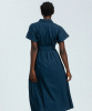 PIETRO BRUNELLI Asia Cotton Maternity Shirt Dress (Dark Blue) from Tiffany Rose