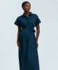 PIETRO BRUNELLI Asia Cotton Maternity Shirt Dress (Dark Blue) from Tiffany Rose