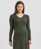 PIETRO BRUNELLI Bianca Ribbed Knit Maternity Dress from Tiffany Rose