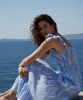 PIETRO BRUNELLI Chloe Cotton Maxi Maternity Dress (Sky White) from Tiffany Rose