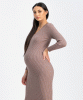 PIETRO BRUNELLI Cara Ribbed Knit Maternity Dress from Tiffany Rose