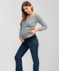 PIETRO BRUNELLI Graduated Flare Maternity Jeans from Tiffany Rose