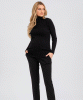 Lia Slim Fit Maternity Trouser Black by Tiffany Rose