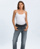 PIETRO BRUNELLI Straight Leg Maternity Jeans (Stoned Grey) from Tiffany Rose