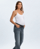 PIETRO BRUNELLI Straight Leg Maternity Jeans (Stoned Grey) from Tiffany Rose