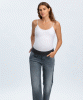 PIETRO BRUNELLI Straight Leg Maternity Jeans (Stoned Grey) from Tiffany Rose